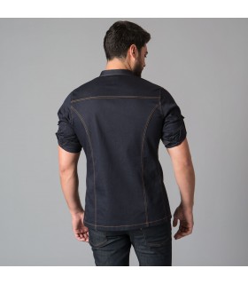 Chaqueta 9466 Moran de hombre texas marino. Espalda. Garys