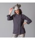Casaca 9485 Miranda de mujer con manga larga con tejido Aerosilver. Gris Marengo. Garys