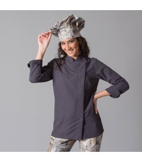 Casaca 9485 Miranda de mujer con manga larga con tejido Aerosilver. Gris Marengo. Garys