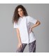 Casaca 9486 Paz de mujer de manga corta con cierre con automáticos. Blanco pecho. Garys