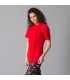 Casaca 9486 Paz de mujer de manga corta con cierre con automáticos. Rojo. Garys