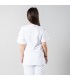 Casaca 6113 Unisex de POKOYO. Blanco espalda. Garys