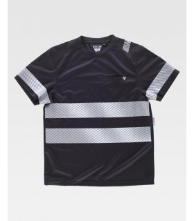 Camiseta con cintas reflectantes segmentadas C9243. Workteam1