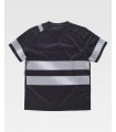 Camiseta con cintas reflectantes segmentadas C9243. Workteam2
