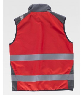 Chaleco reflectante con tejido WorkShell S9232. Workteam2