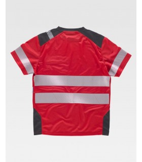 Camiseta con cinta reflectante segmentada C9242. Workteam2