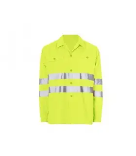 Camisa 23370 Alta visibilidad. Bandas reflectantes. Seana Textil