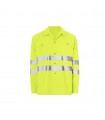 Camisa OUT23370 Alta visibilidad. Bandas reflectantes. OUT HASTA FIN DE EXISTENCIAS