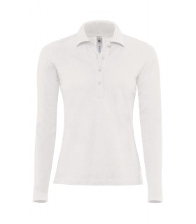 Polo de mujer de manga larga. B&C. Outlet