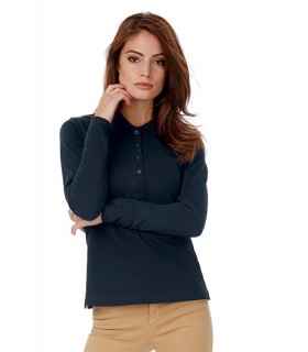 Polo de mujer de manga larga. B&C. Outlet