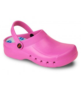 Zueco EVA Ultraligero color rosa fucsia.