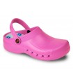 Zueco EVA Ultraligero color rosa fucsia.