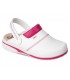 Zueco MAR de microfibra técnica y transpirable color blanco - rosa fucsia. Dian