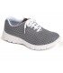 Zapatilla CALPE tipo blucher sin costuras y cierre con cordones. Dian color gris