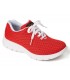 Zapatilla CALPE tipo blucher sin costuras y cierre con cordones. Dian color rojo