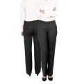Pantalón S-10-6170 de traje para señora sin pinzas. Gabardina. Dacobel