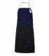 Delantal 404210B Bicolor con peto y bolsillos. Velilla