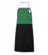Delantal 404210B Bicolor con peto y bolsillos. Velilla