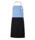 Delantal 404210B Bicolor con peto y bolsillos. Velilla