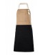 Delantal 404210B Bicolor con peto y bolsillos. Velilla