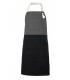 Delantal 404210B Bicolor con peto y bolsillos. Velilla