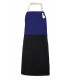 Delantal 404210B Bicolor con peto y bolsillos. Velilla