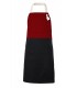 Delantal 404210B Bicolor con peto y bolsillos. Velilla
