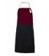 Delantal 404210B Bicolor con peto y bolsillos. Velilla