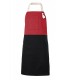 Delantal 404210B Bicolor con peto y bolsillos. Velilla
