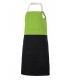 Delantal 404210B Bicolor con peto y bolsillos. Velilla