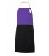 Delantal 404210B Bicolor con peto y bolsillos. Velilla