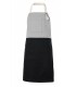Delantal 404210B Bicolor con peto y bolsillos. Velilla