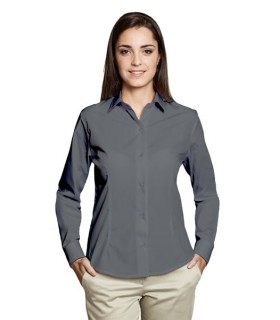 Camisa Galerna para mujer entallada de manga larga. Adversia
