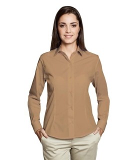 Camisa Galerna para mujer entallada de manga larga. Adversia