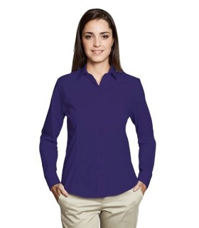 Camisa Galerna para mujer entallada de manga larga. Adversia