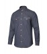 Camisa 405006S Vaquera Stretch de hombre de manga larga. Velilla