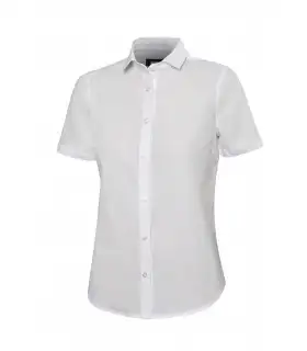 Camisa 405010 de mujer de manga corta color blanco. Velilla