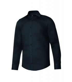 Camisa 405009 de hombre de manga larga color negro. Velilla