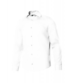 Camisa 405009 de hombre de manga larga color blanco. Velilla
