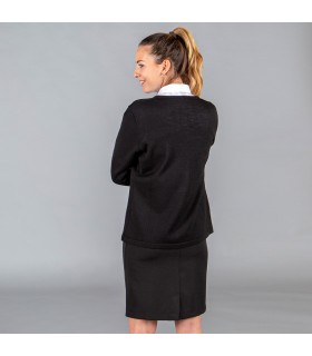 Chaqueta 1031 de cremallera de punto fino de Señora. Gary´s