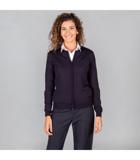 Chaqueta 1031 de cremallera de punto fino de Señora. Gary´s