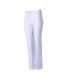 Pantalón 2063 de talle bajo para mujer de Microfibra con elastik. Color blanco. Garys