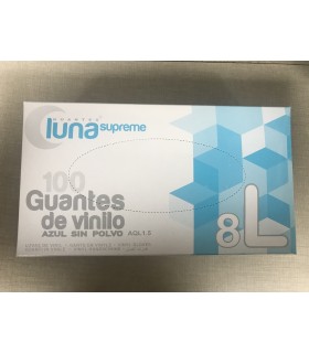Guantes de Vinilo AZUL. Caja de 100 unidades. COVID-19