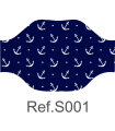 Mascarilla 120009S Estampada REUTILIZABLE de doble capa y lavable a 60º. Eurosaboy