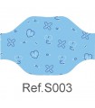 Mascarilla 120009S Estampada REUTILIZABLE de doble capa y lavable a 60º. Eurosaboy