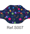 Mascarilla 120009S Estampada REUTILIZABLE de doble capa y lavable a 60º. Eurosaboy