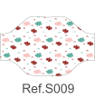 Mascarilla 120009S Estampada REUTILIZABLE de doble capa y lavable a 60º. Eurosaboy