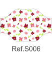 Mascarilla 120010S estampada REUTILIZABLE de pliegues y lavable a 60º. Eurosaboy