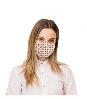 Mascarilla 120010S estampada REUTILIZABLE de pliegues y lavable a 60º. Eurosaboy