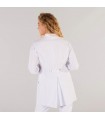 Bata 6612 Priscila de mujer con cuello mao de microfibra. Color blanco espalda. Garys